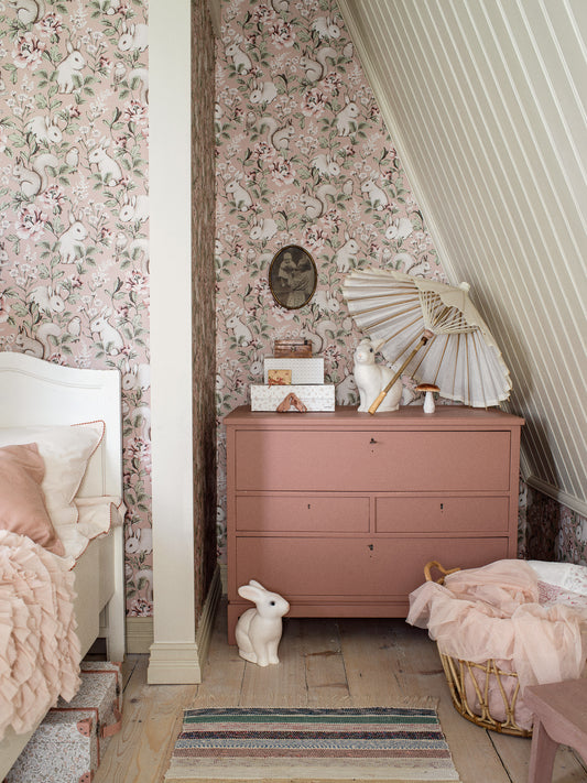 Borastapeter Tapete - Magischer Wald - Pink