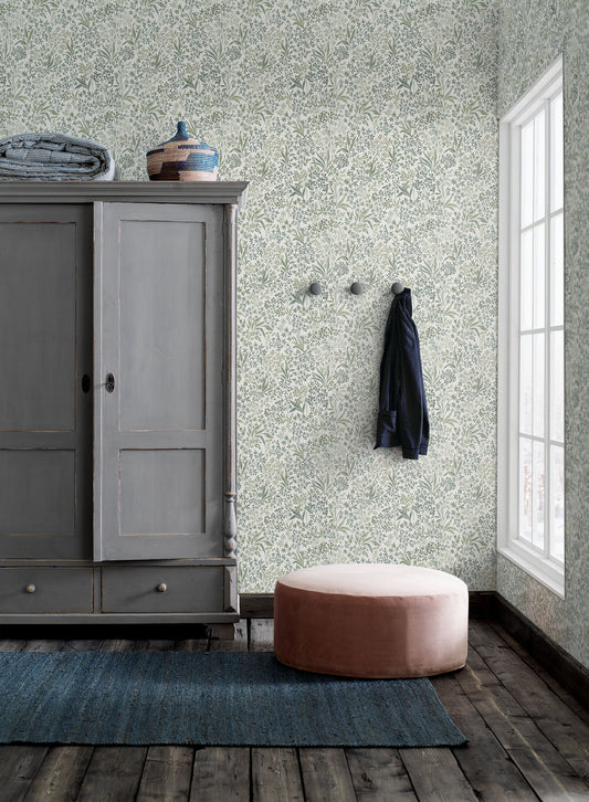 Borastapeter Behang - Nocturne 2026 - Groen & Wit