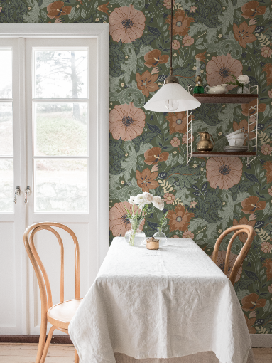 Midbec Wallpaper - Victoria - Green 13109