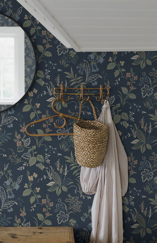 Borastapeter Wallpaper - Folklore 3262 - Blue