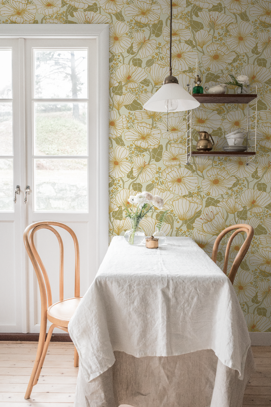 Midbec wallpaper  - Matilda 65111 - pale yellow